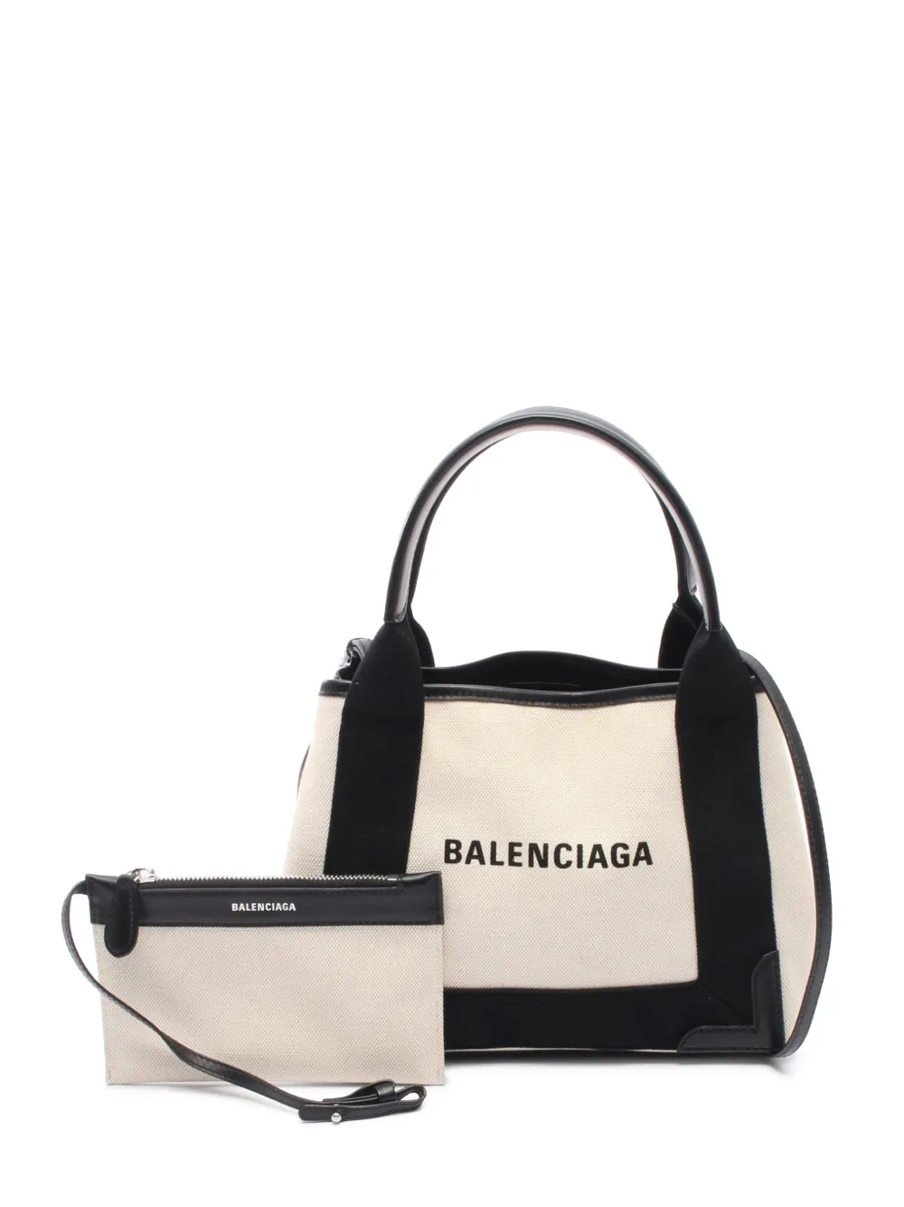 Balenciaga Pre-Owned 2018-2026 Canvas Navy Cabas satchel - Toni neutri