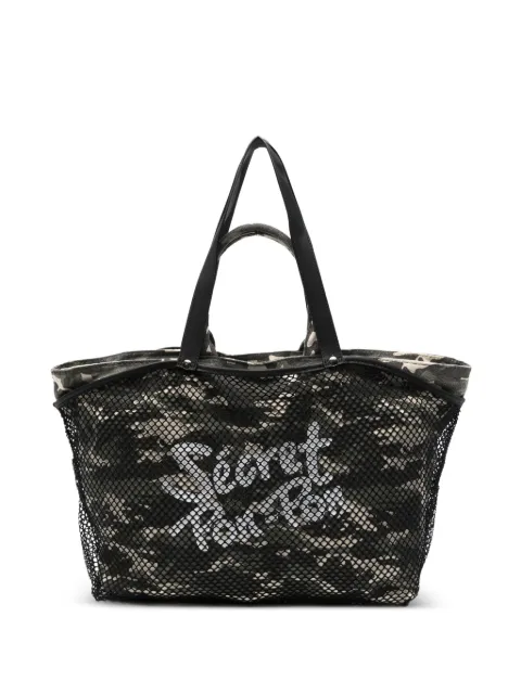 Secret Pon Pon Großer City Tote Bag mit Animal-Print