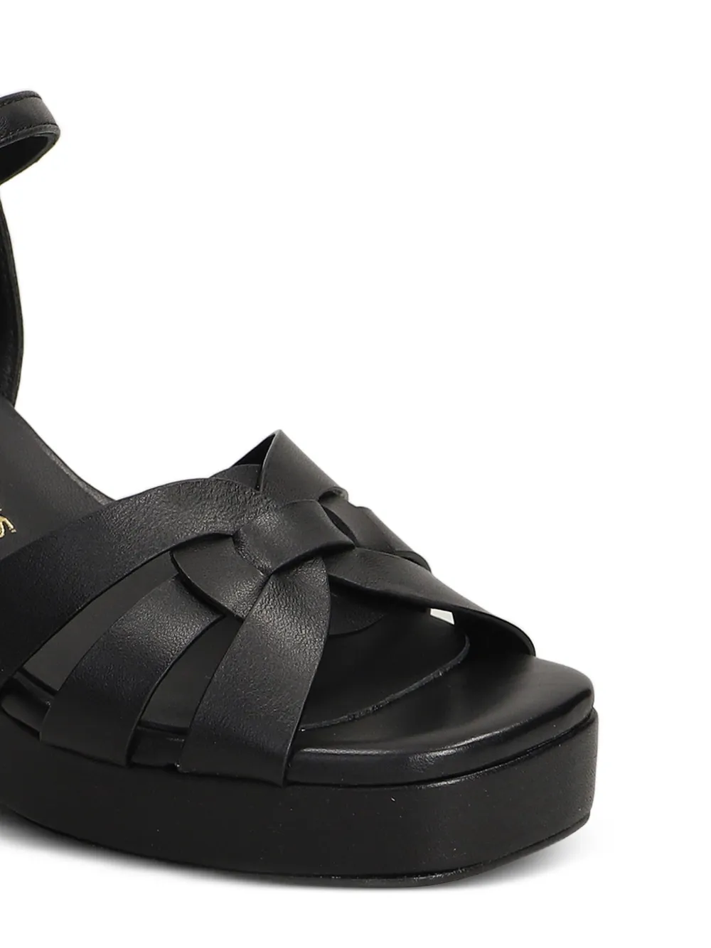 Pedro Miralles interwoven platform sandals Zwart