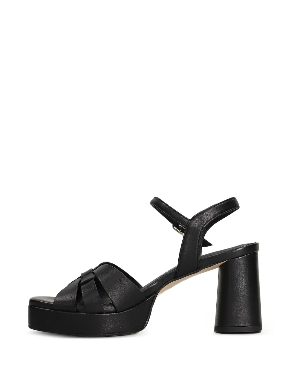 Pedro Miralles interwoven platform sandals Zwart