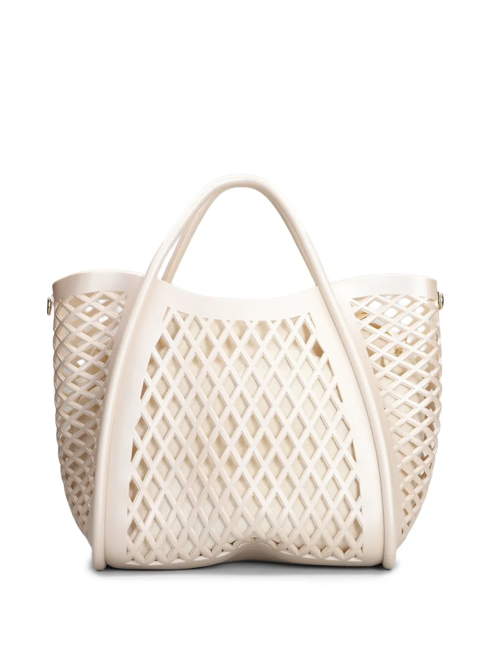 Marc Ellis Flat Buby medium shopper met uitgesneden details Wit