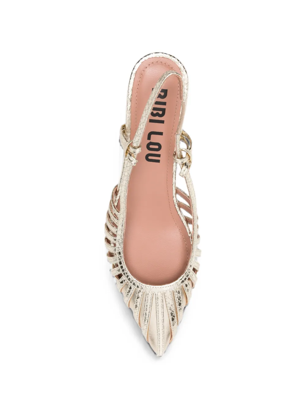 Bibi Lou Zin snakeskin-effect pumps Goud