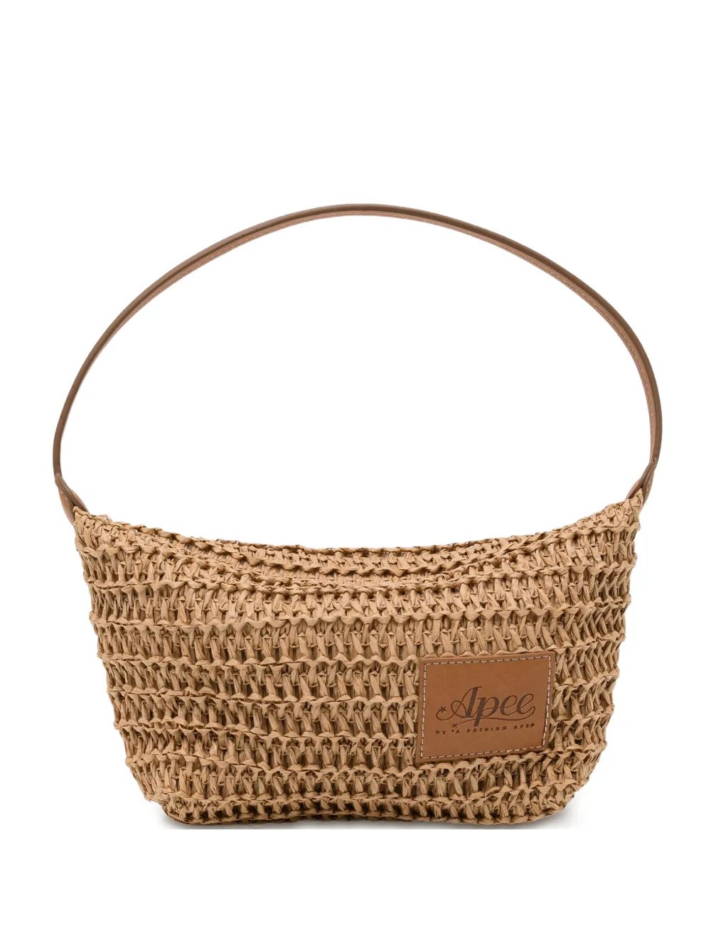 APEE™ by *A BATHING APE® logo-patch shoulder bag - Neutrals