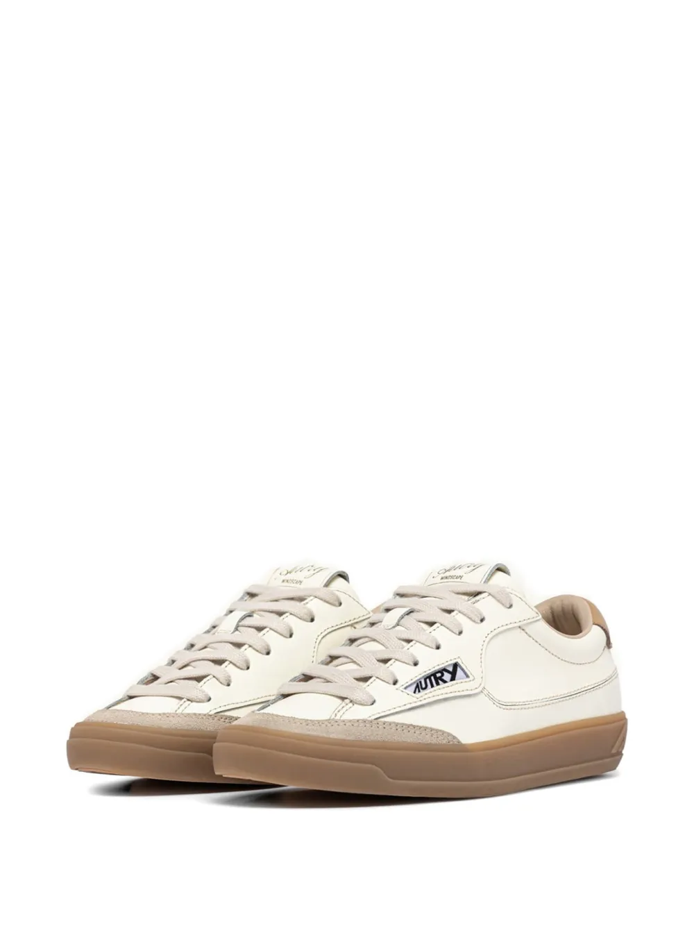 Autry Sneakers met suède vlak Beige