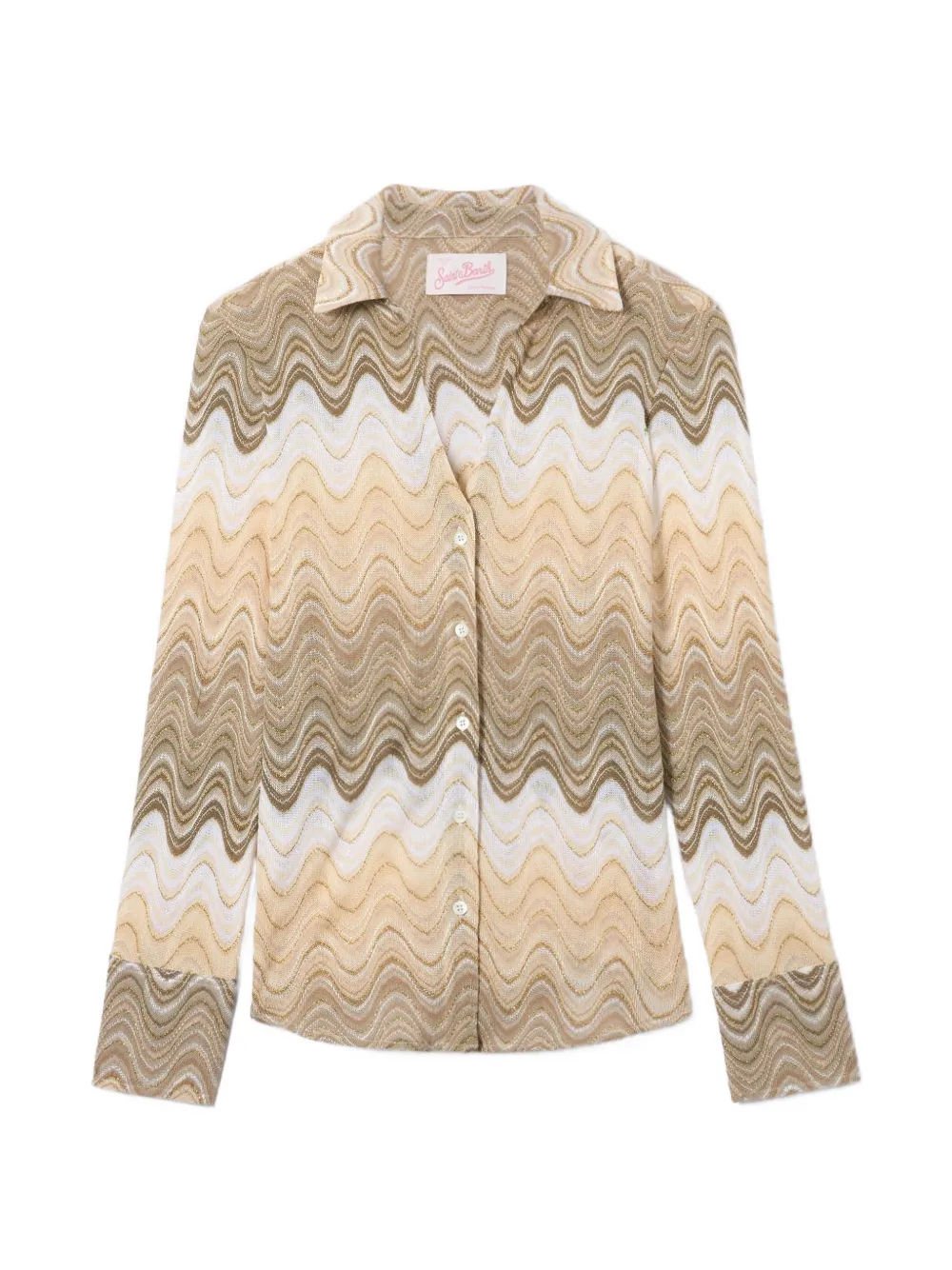 MC2 Saint Barth Joys degradé raschel blouse Beige