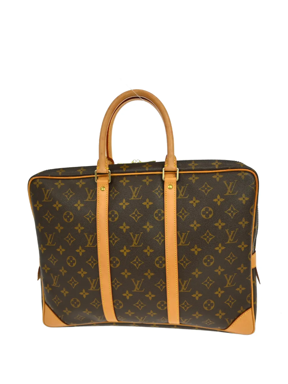 Louis Vuitton Pre-Owned 2010 Porte Documents Voyage handtas Bruin