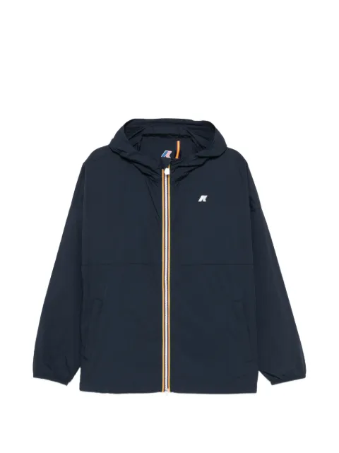 K-Way Gamalieul hooded logo-patch jacket