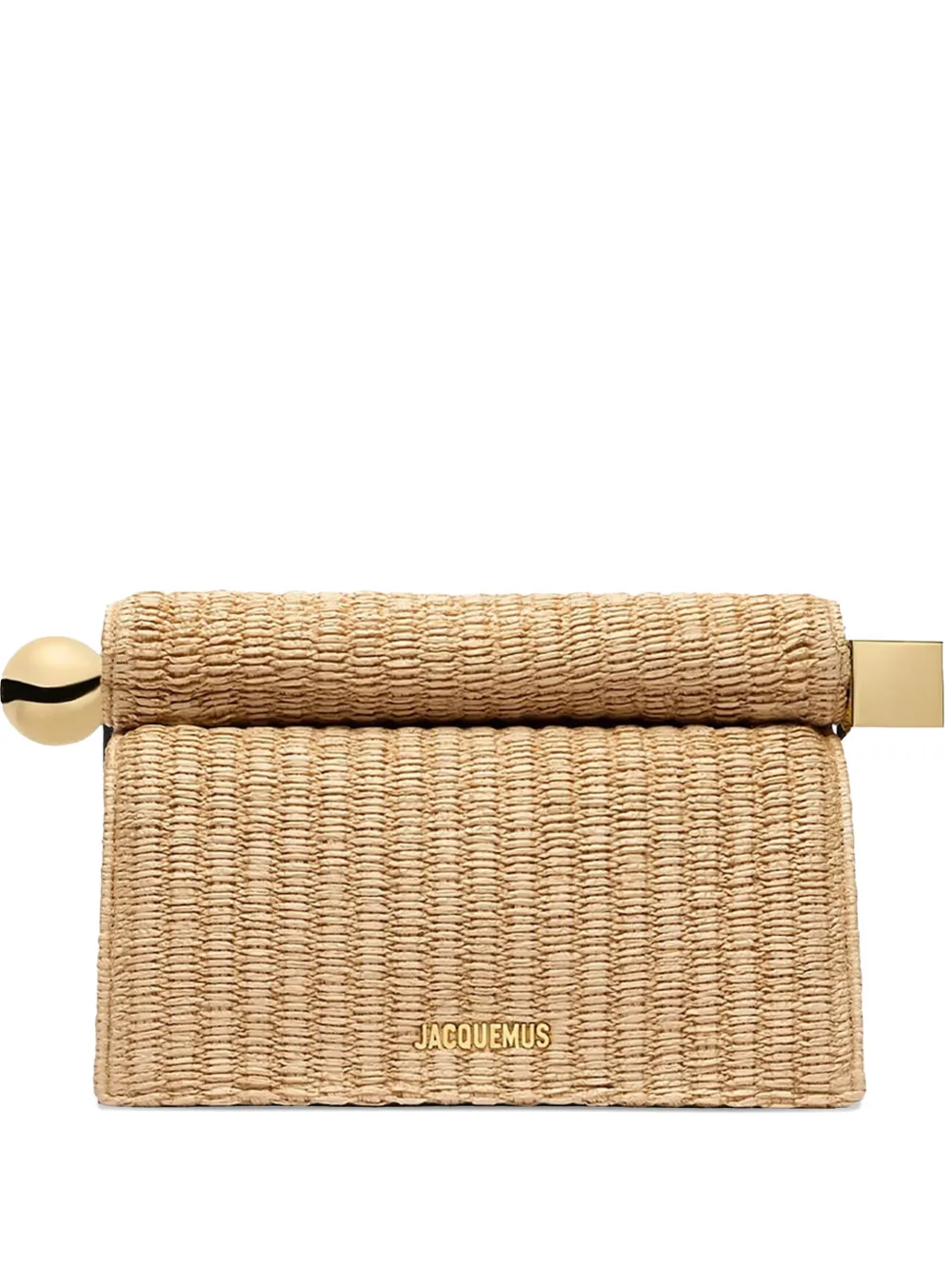 Jacquemus Round Carré clutch - Toni neutri
