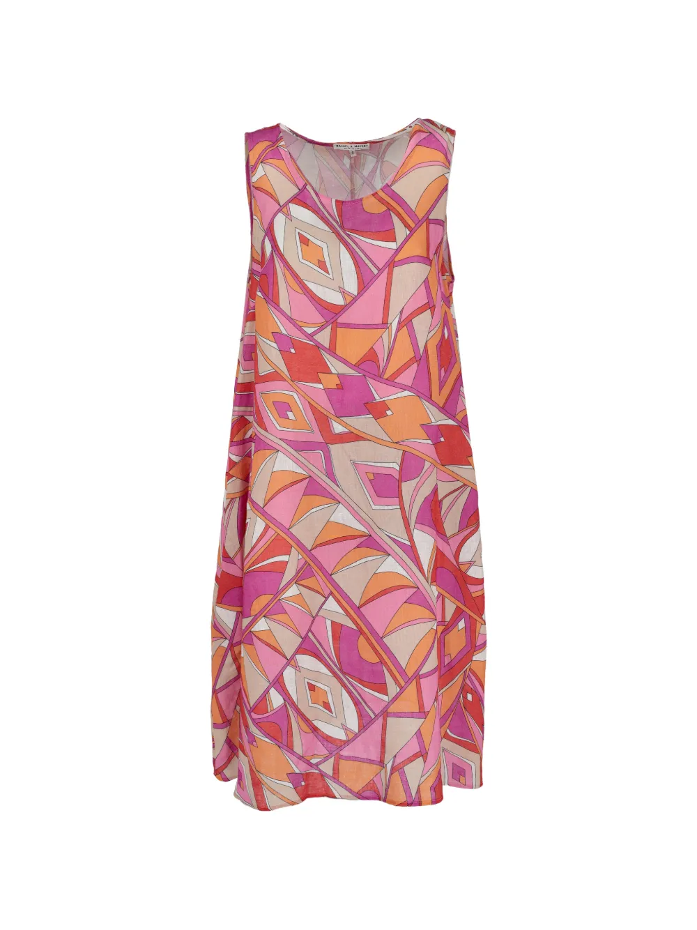 Daniel & Mayer geometric-print sleeveless dress - Pink