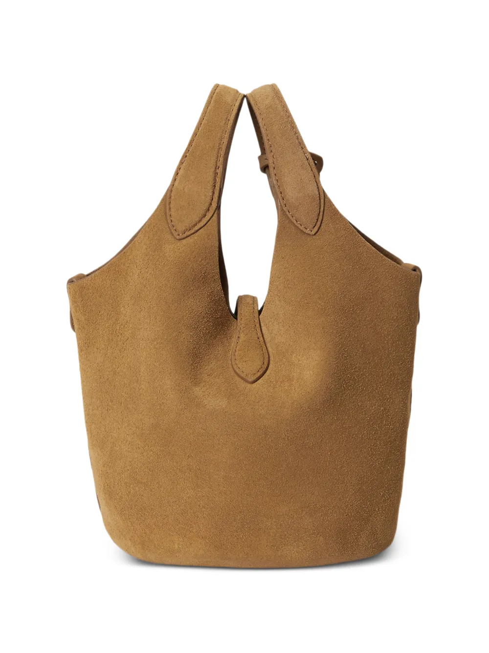 Polo Ralph Lauren Kleine Polo Play suède shopper en crossbodytas Bruin