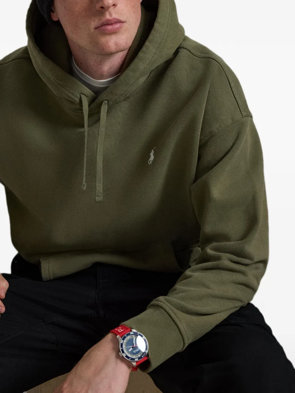 Polo Ralph Lauren Pony hoodie met geborduurd logo Groen