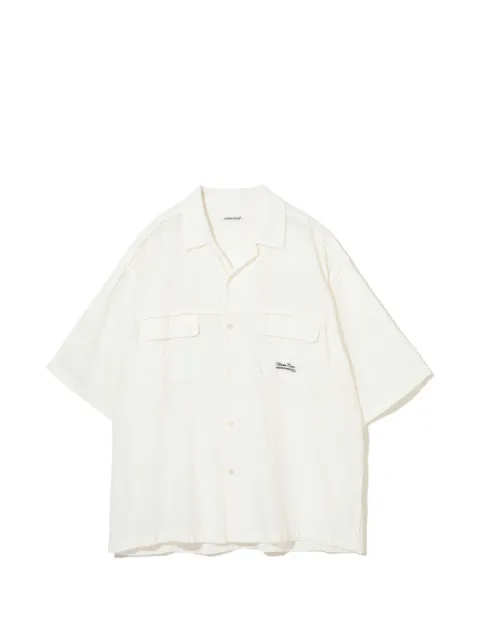 Undercover logo-embroidery short-sleeve shirt