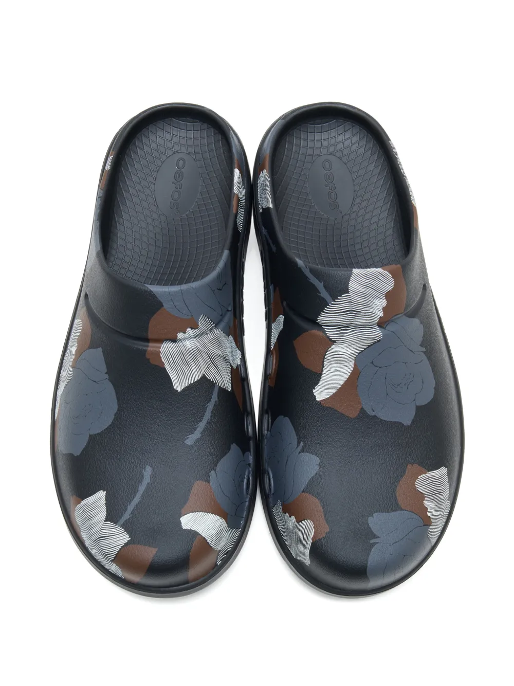 Undercover floral-print sandals Zwart