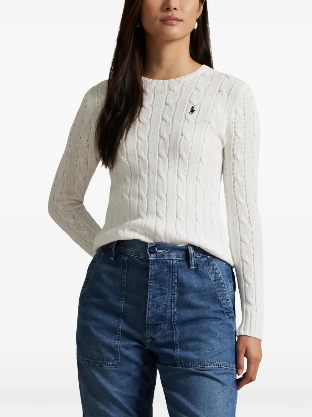 Polo Ralph Lauren Kabelgebreide trui Wit