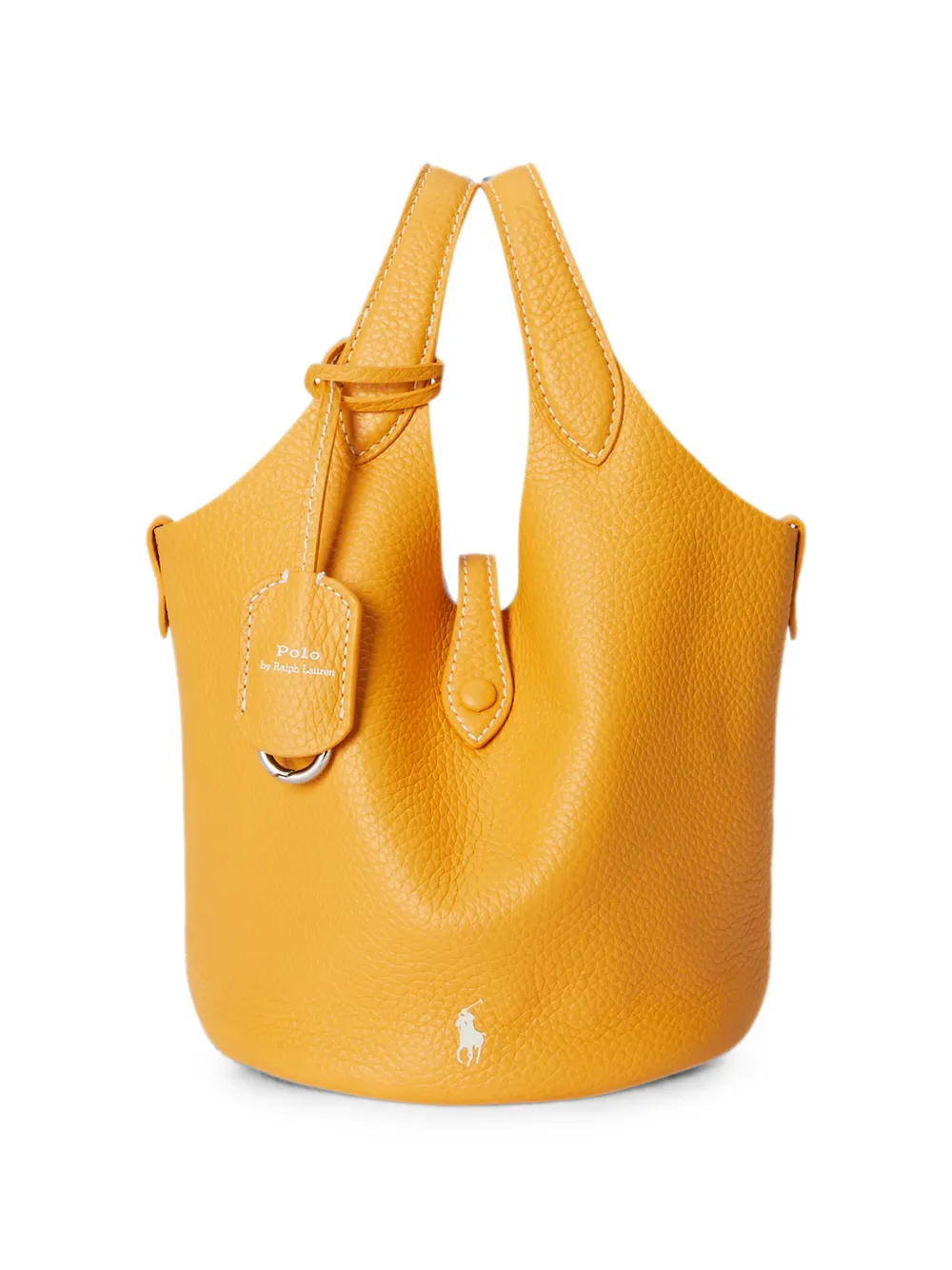 Polo Ralph Lauren Polo Play leather tote bag - Arancione