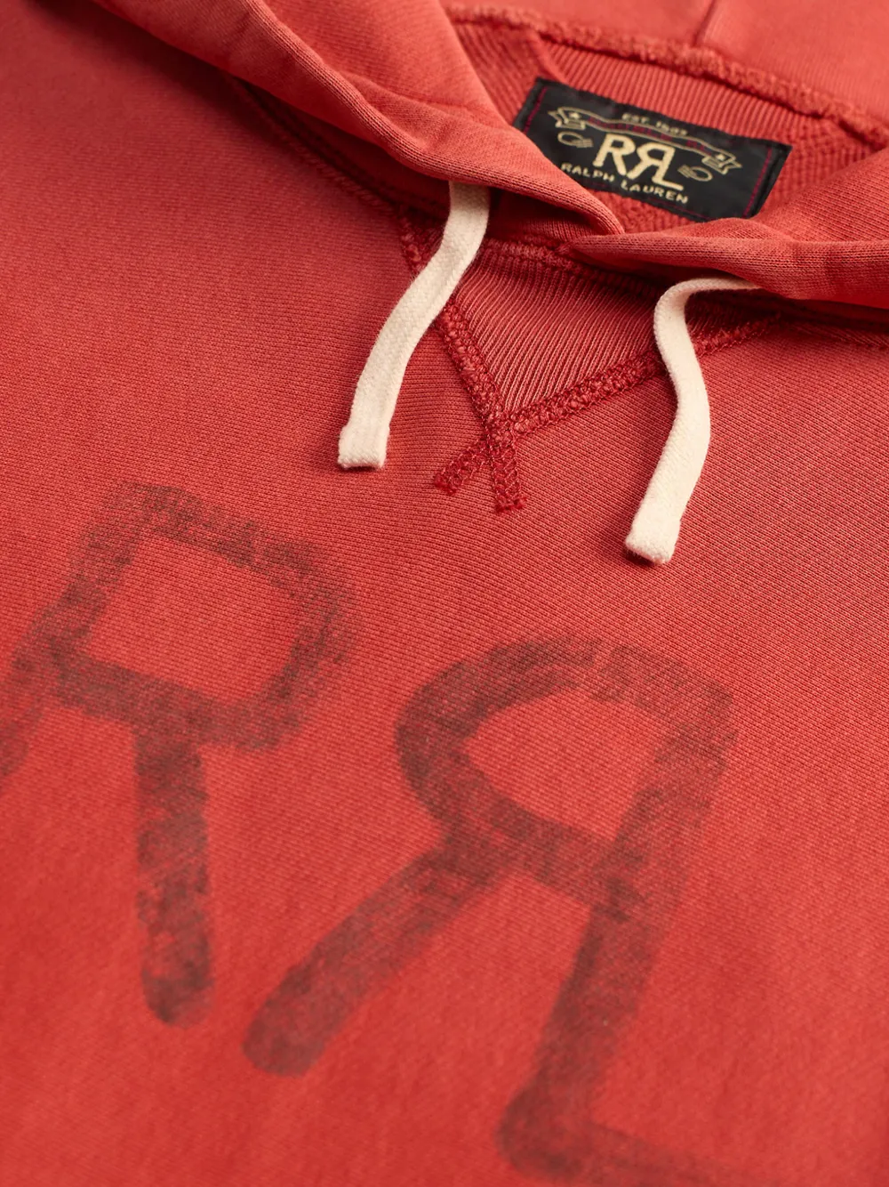 Ralph Lauren RRL Hoodie met logoprint Rood