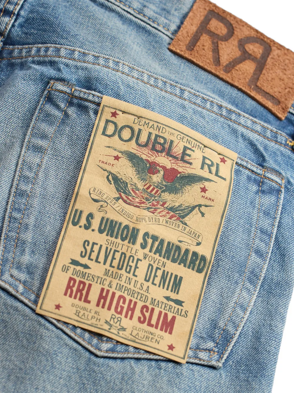 Ralph Lauren RRL Clearford Selvedge jeans Blauw