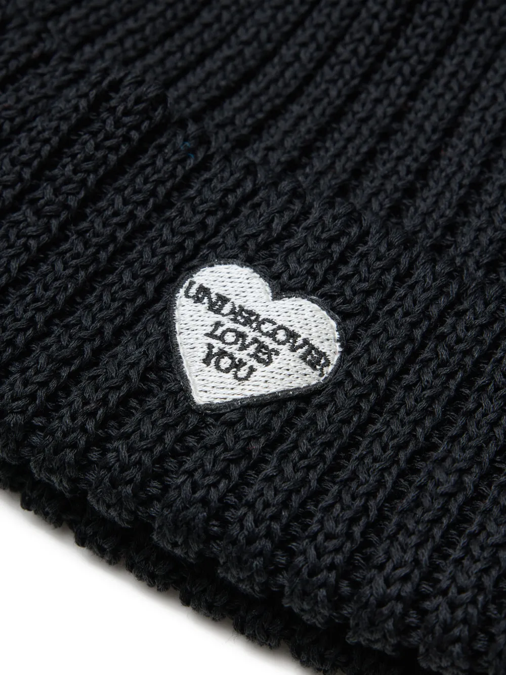 Undercover Ribgebreide muts Zwart