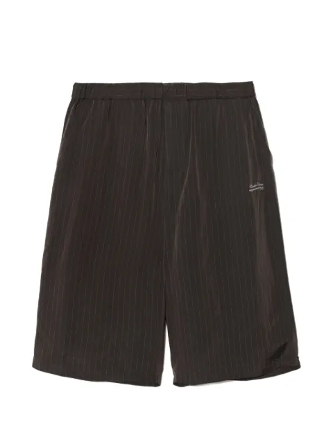 Undercover pinstripe logo-embroidered shorts