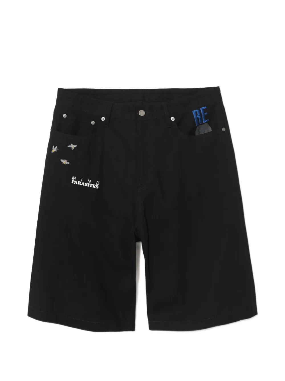 Undercover embroidered shorts - Schwarz