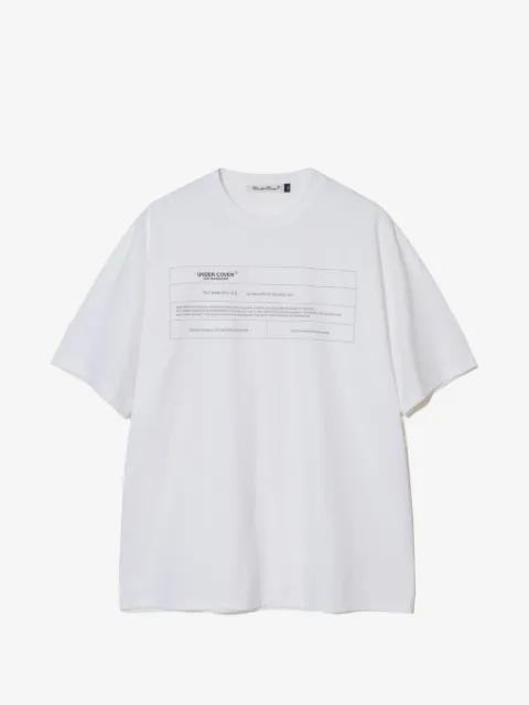 Undercover playera con estampado gráfico