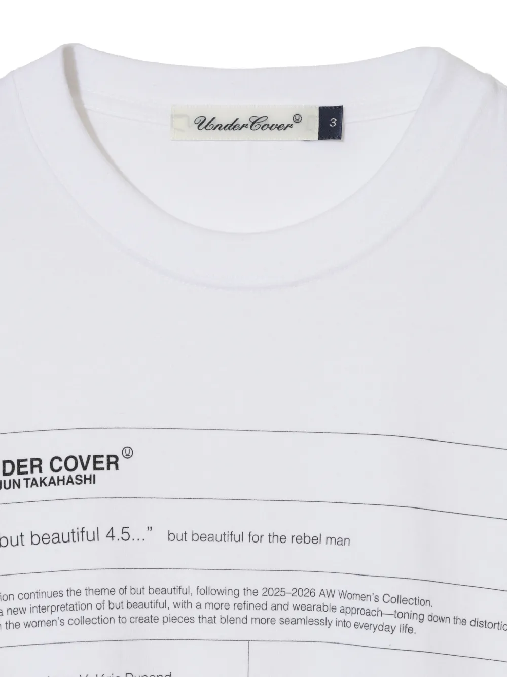 Undercover T-shirt met grafische print Wit