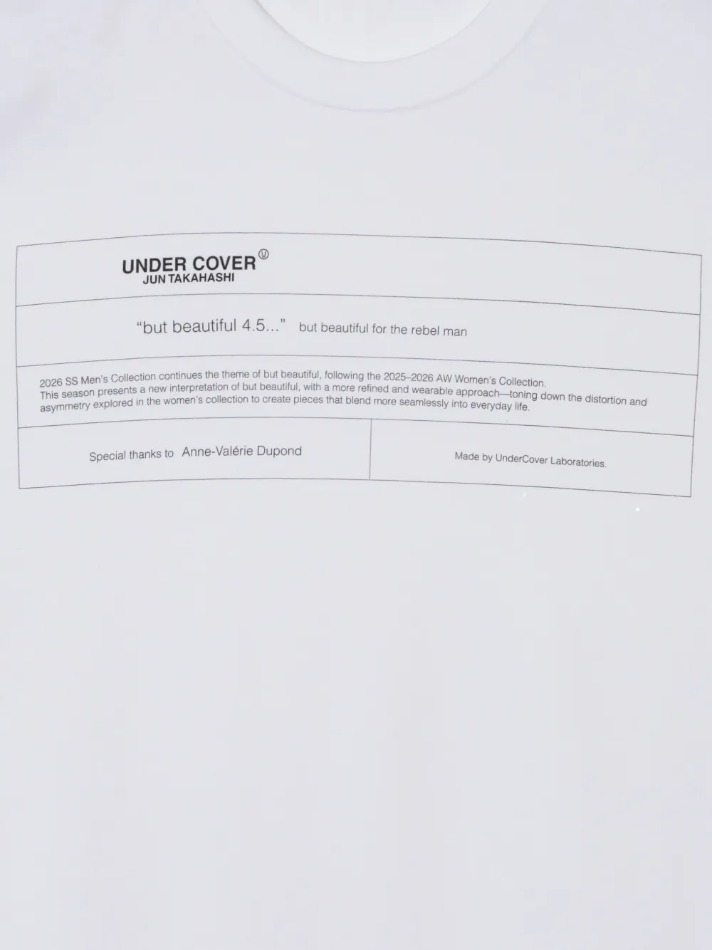 Undercover T-shirt met grafische print Wit