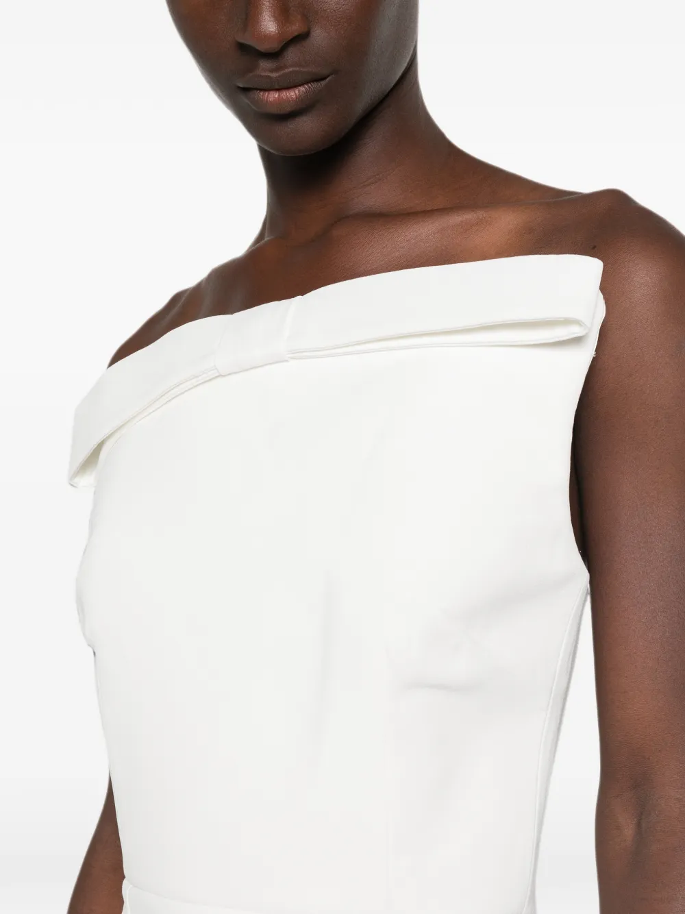 The New Arrivals Ilkyaz Ozel Fuji maxi-dress met strikdetail Wit