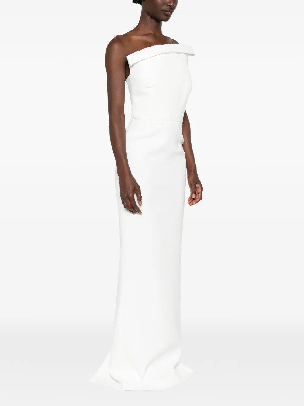 The New Arrivals Ilkyaz Ozel Fuji maxi-dress met strikdetail Wit