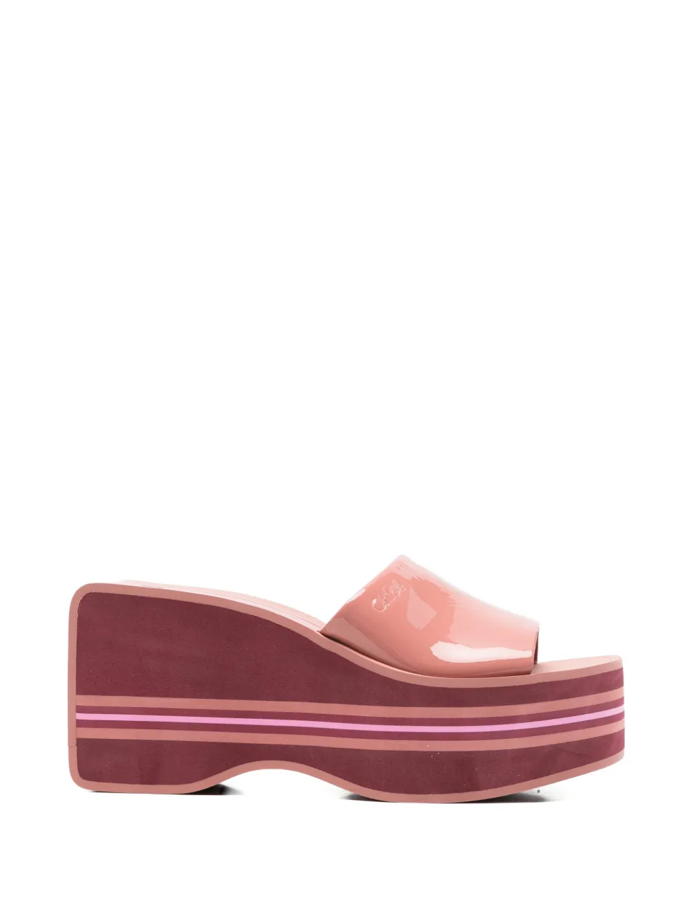 Chloé Swimming wedge sandals Roze