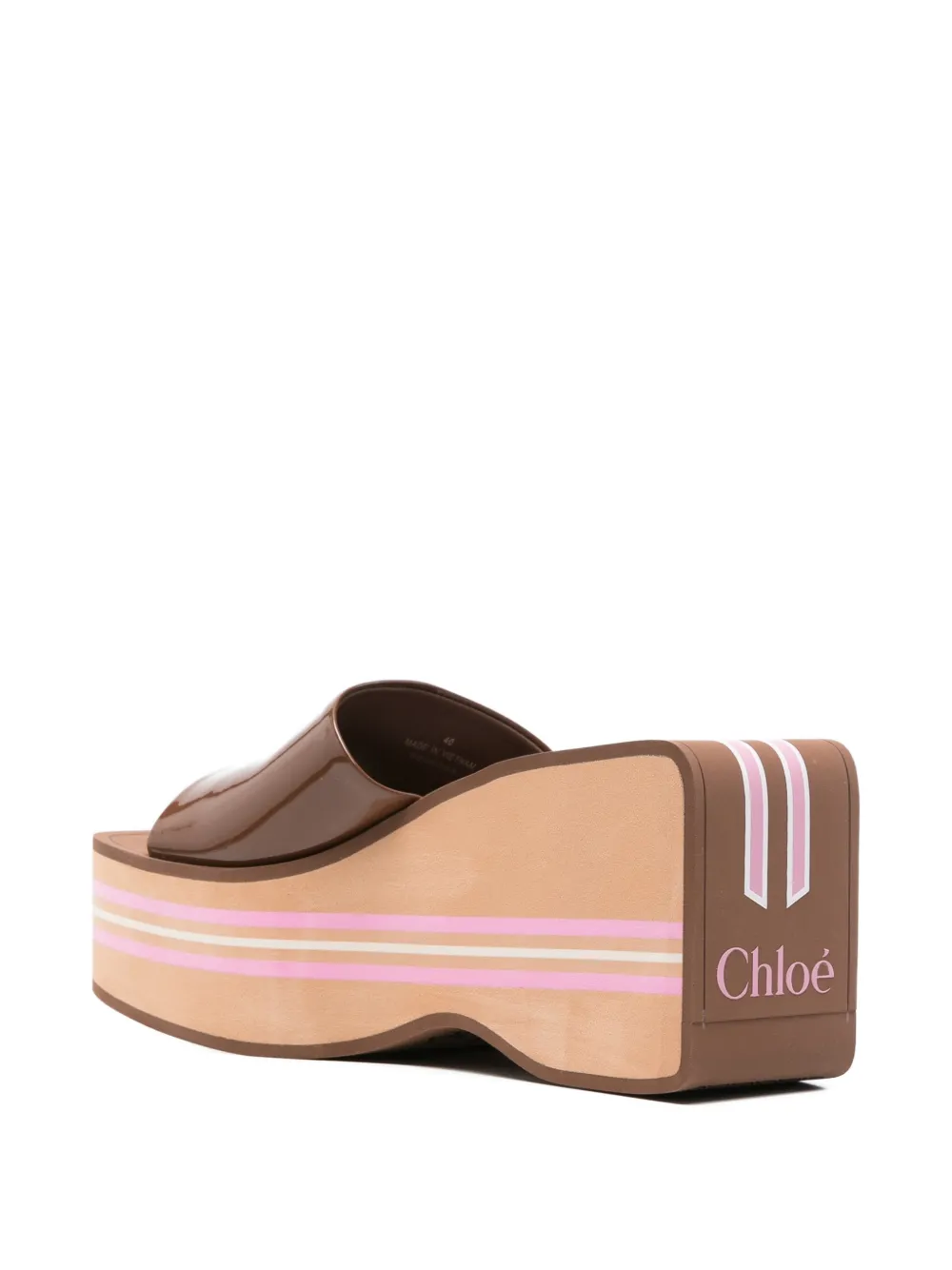 Chloé Swimming wedge sandals Bruin