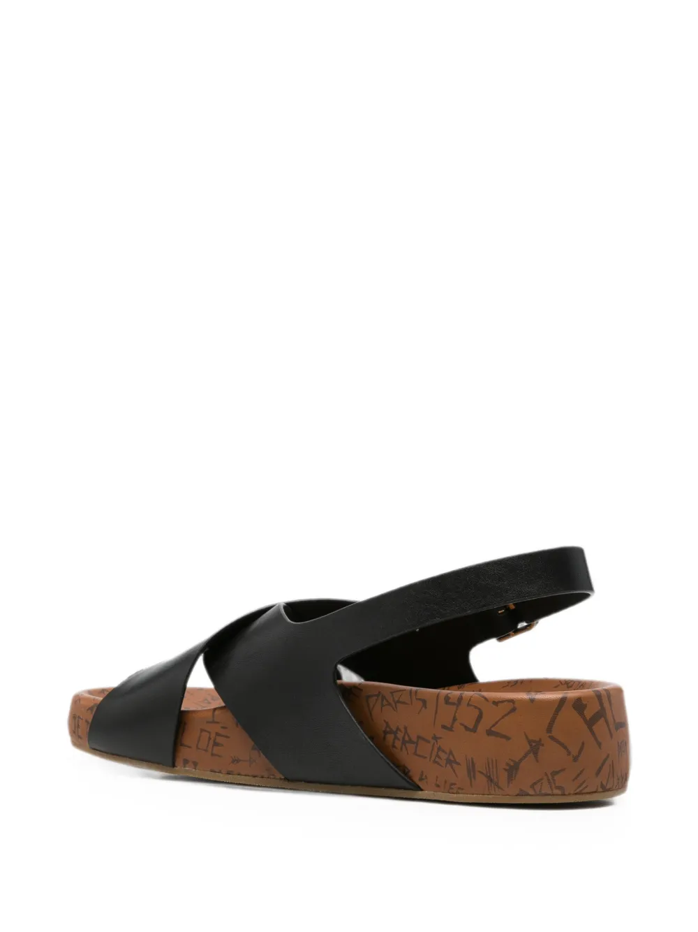 Chloé crossover-strap sandals Zwart