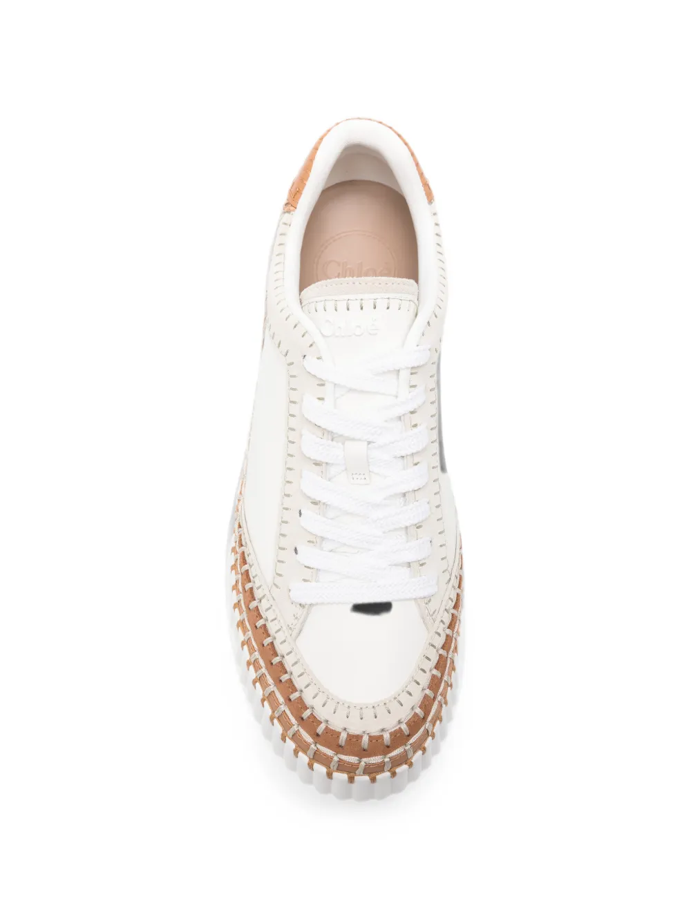 Chloé Nama sneakers met plateauzool Wit