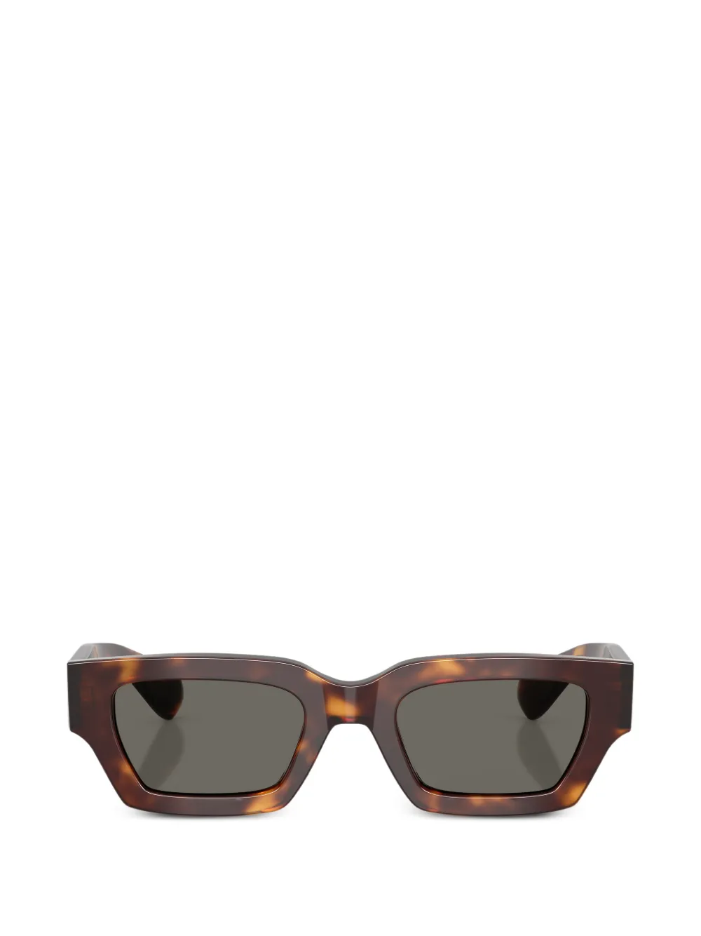 Oliver Peoples Edition 6 tortoiseshell-effect rectangle-frame sunglasses - Marrone
