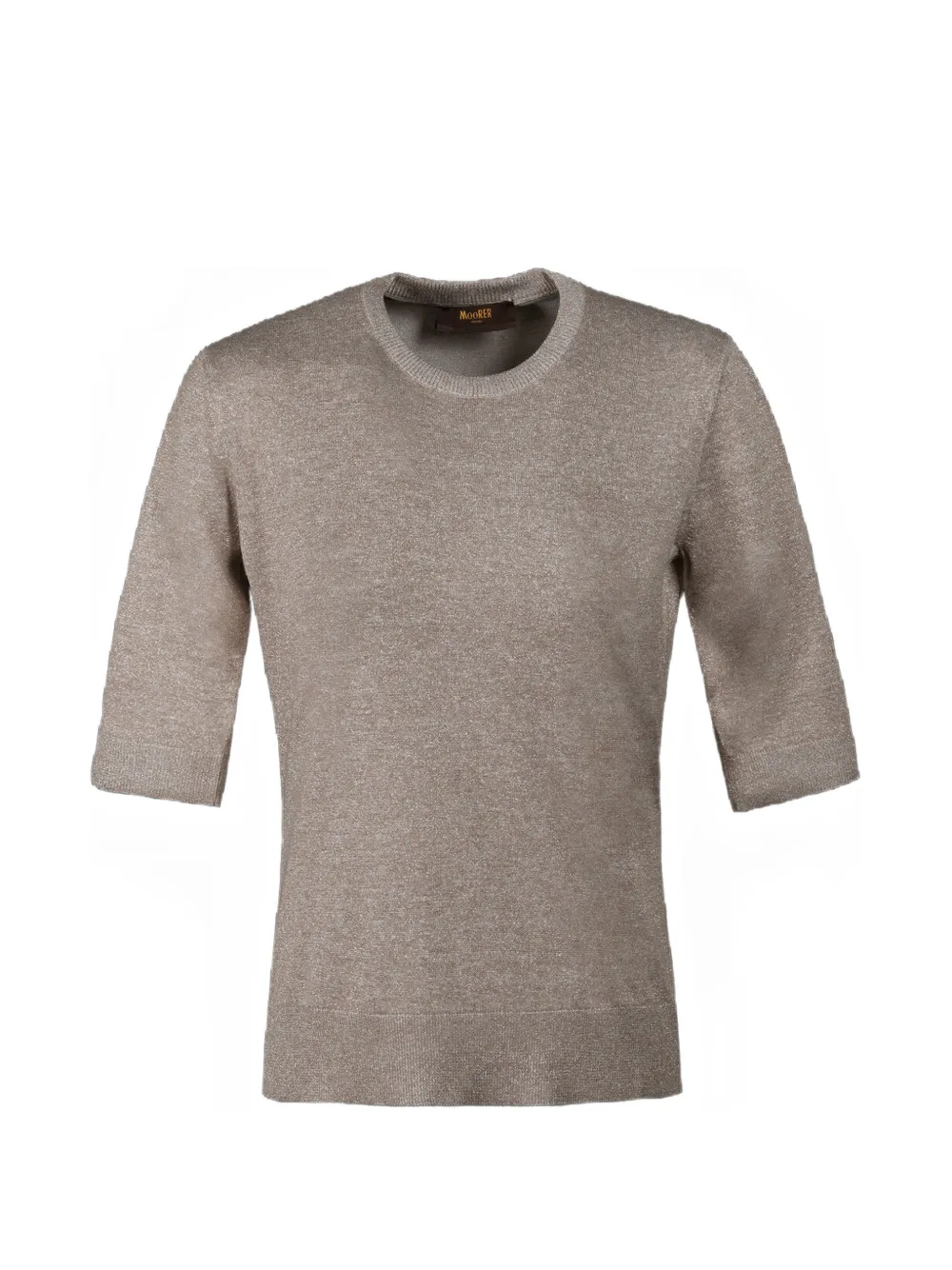 Moorer Arlette metallic-effect crew-neck top - Toni neutri