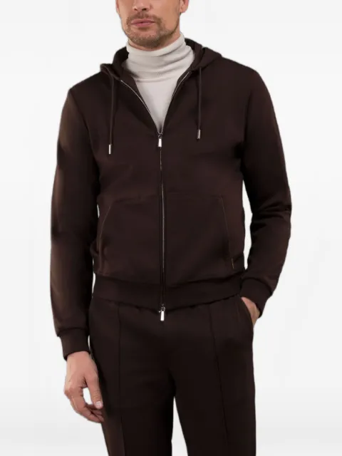 Moorer Matthew zip-up hoodie