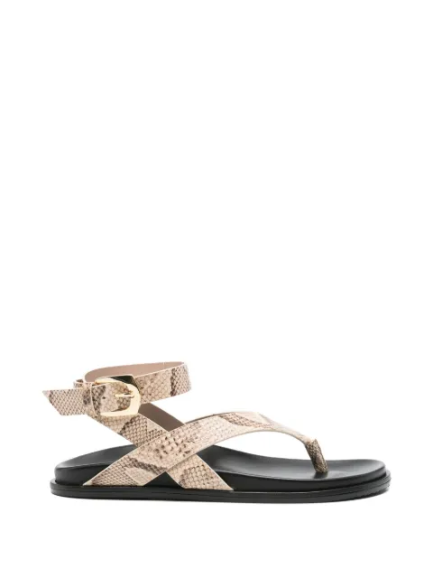 Stuart Weitzman Marykate snakeskin-effect sandals