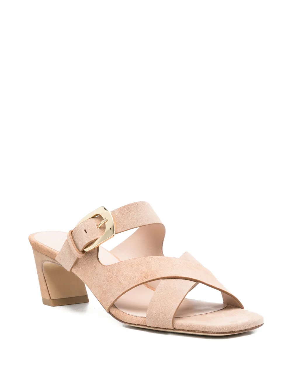 Stuart Weitzman Sai buckle-detail sandals Beige