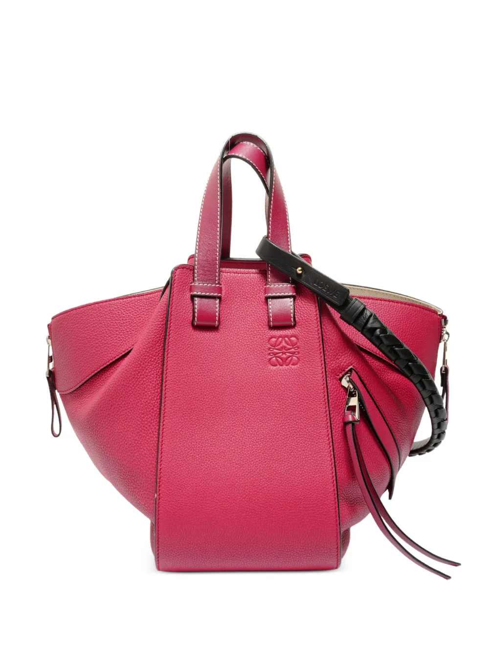Loewe Pre-Owned 2016-2018 large Hammock leather tote bag - Rosa