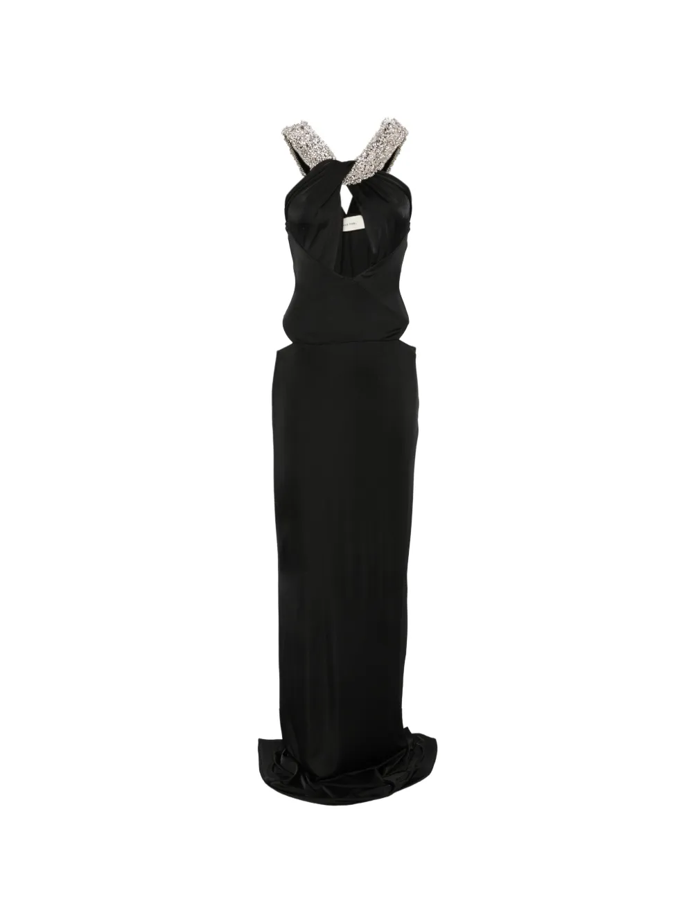 The New Arrivals Ilkyaz Ozel Rio crystal-embellished cutout maxi dress