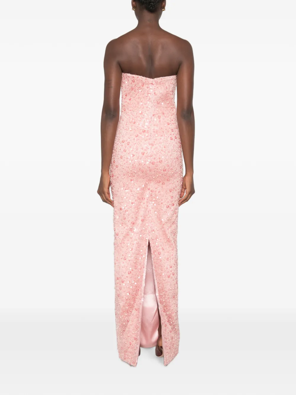 The New Arrivals Ilkyaz Ozel Nara maxi-jurk verfraaid met pailletten Roze