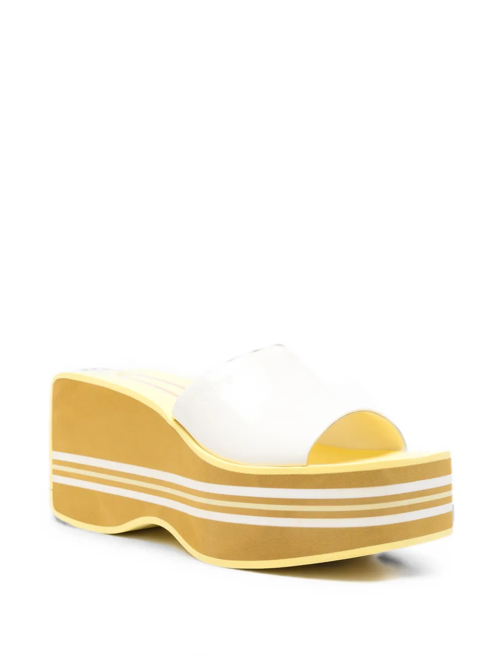 Chloé Swimming Cool muiltjes met sleehak Wit