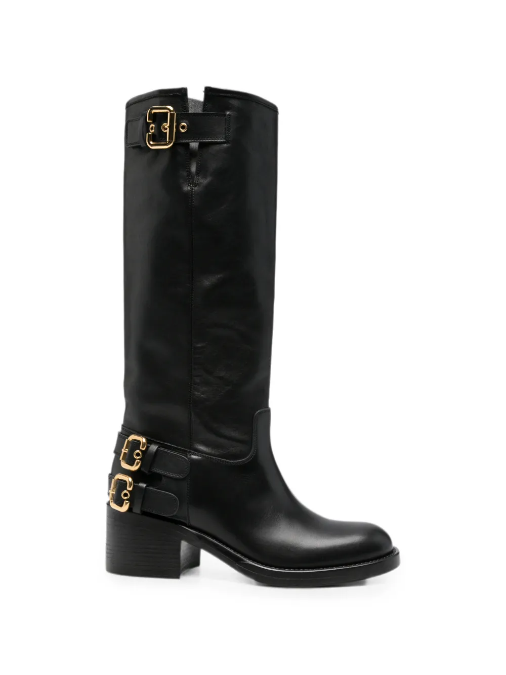 Chloé Dakota buckle-detail knee-high boots - Schwarz