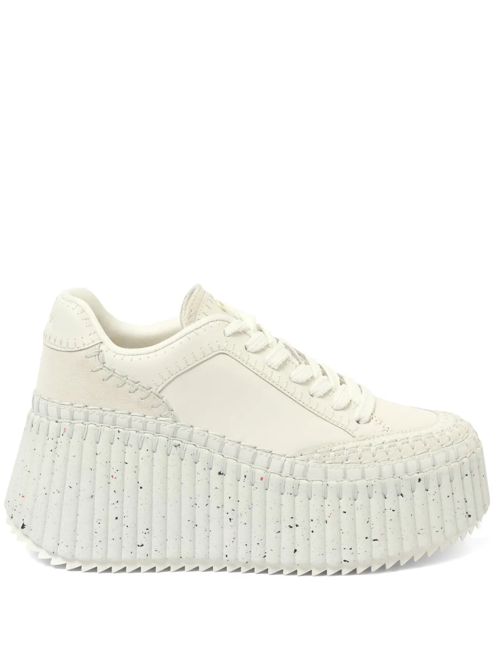Chloé Nama Plateau-Sneakers - 101 - WHITE