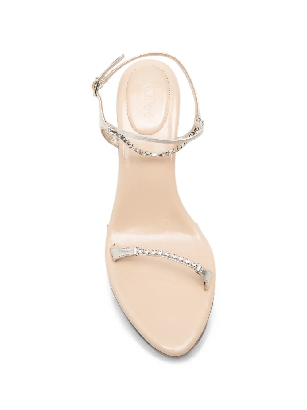 Chloé Leren sandalen Beige
