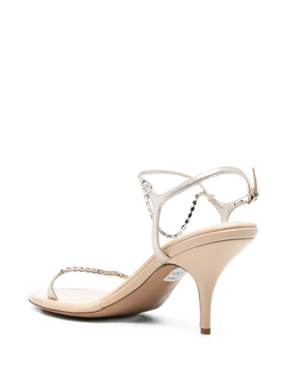 Chloé Leren sandalen Beige