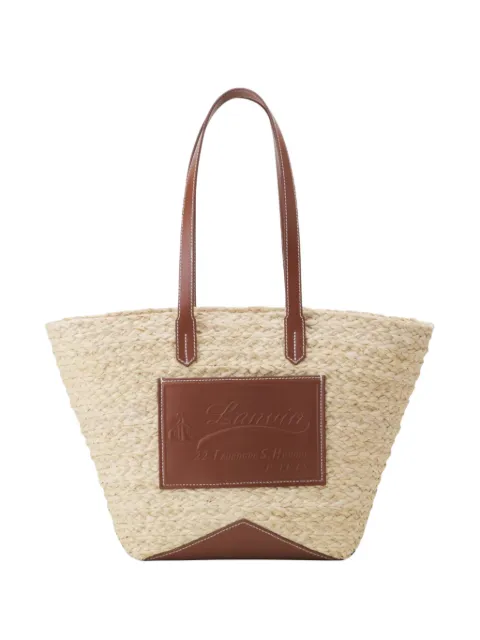 Lanvin medium Catch logo-patch tote bag
