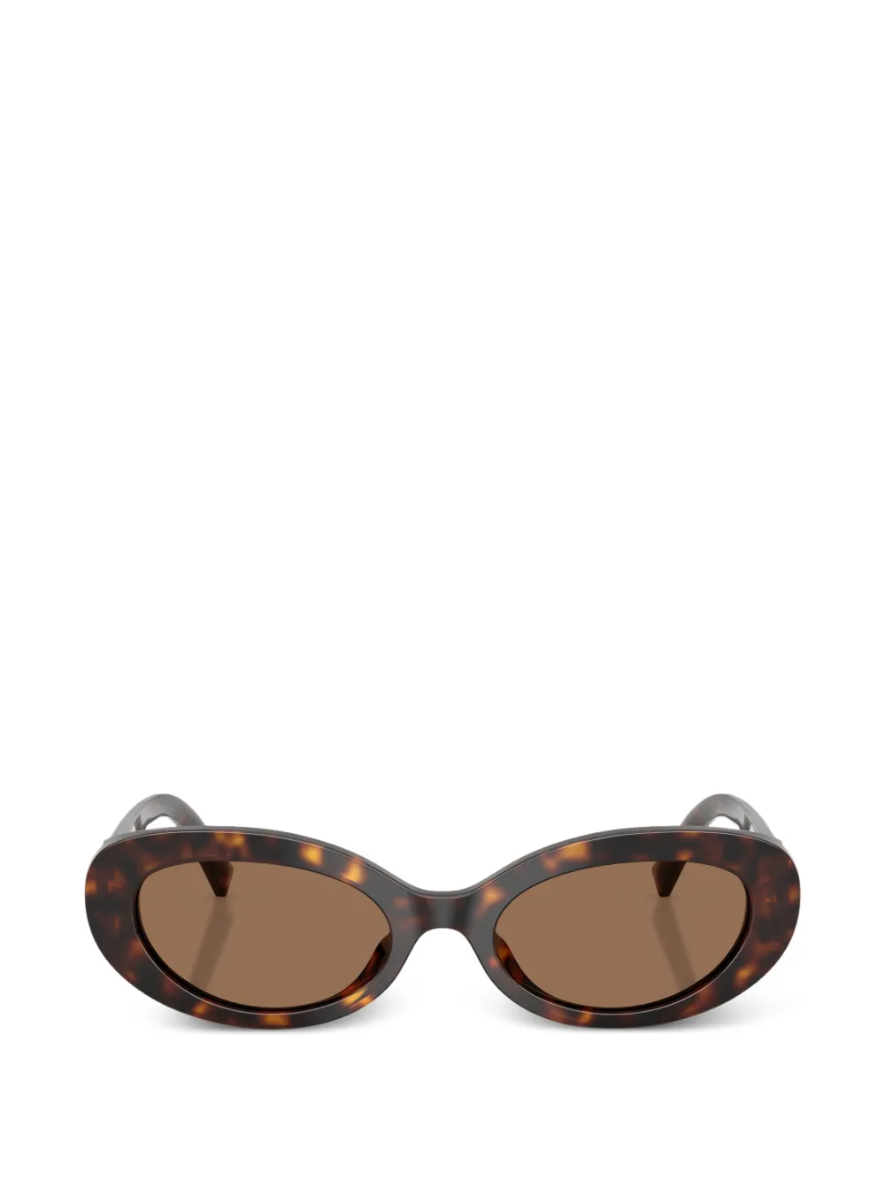 Dolce & Gabbana Eyewear Devotion oval-frame sunglasses - Marrone