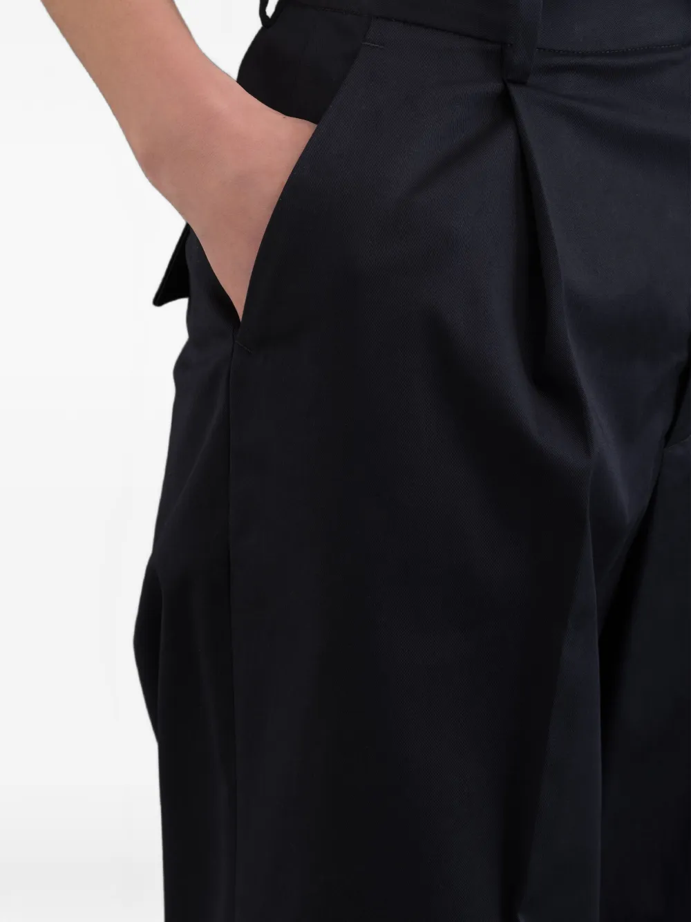 Moorer Ofilia geplooide broek Blauw
