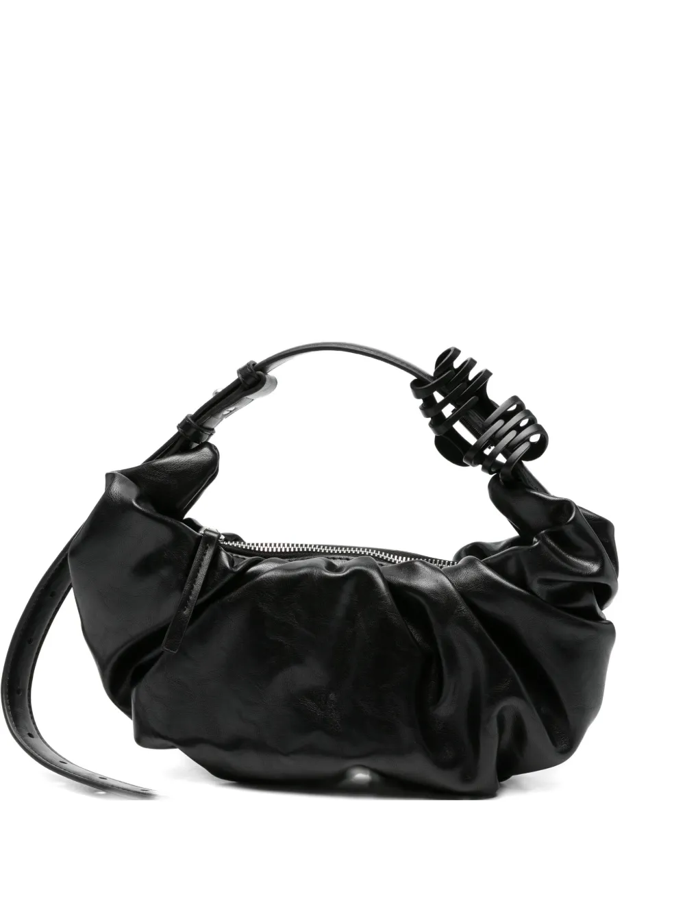 Diesel Grab-D ruched tote bag - Nero